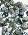 8TH VEIN OCEAN JASPER TUMBLE (EXTRA GRADE) - 8th vein, Black Friday sale, emotional support, end of year sale, ocean jasper, pocket crystal, pocket stone, tumble - The Mineral Maven