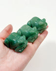 GREEN AVENTURINE FROG