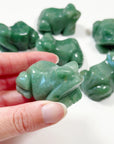 GREEN AVENTURINE FROG