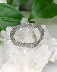 LABRADORITE 4mm - HANDMADE CRYSTAL BRACELET