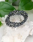 LARVIKITE 8mm - HANDMADE CRYSTAL BRACELET