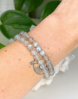LABRADORITE 6.5mm - HANDMADE CRYSTAL BRACELET