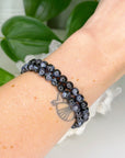 INDIGO GABBRO 6mm - HANDMADE CRYSTAL BRACELET