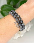 LARVIKITE 8mm - HANDMADE CRYSTAL BRACELET