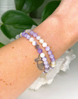 PURPLE OPAL 6mm - HANDMADE CRYSTAL BRACELET