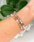 ARUSHA SUNSTONE MOONSTONE 7mm - HANDMADE CRYSTAL BRACELET