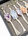 CRYSTAL MACRAME TASSEL