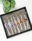 CRYSTAL MACRAME TASSEL