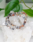 SUNSTONE MOONSTONE (SILVER FLASH) 6mm - HANDMADE CRYSTAL BRACELET