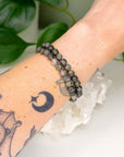 NIPOMO MARCASITE AGATE 6mm - HANDMADE CRYSTAL BRACELET