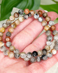 SUNSTONE MOONSTONE (SILVER FLASH) 6mm - HANDMADE CRYSTAL BRACELET