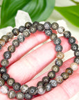 NIPOMO MARCASITE AGATE 6mm - HANDMADE CRYSTAL BRACELET