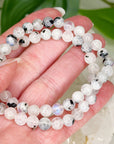 RAINBOW MOONSTONE 6mm - HANDMADE CRYSTAL BRACELET