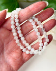 FLASHY MOONSTONE 6mm - HANDMADE CRYSTAL BRACELET