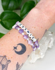 'COSMIC' LEPIDOLITE STAR + MOONSTONE - HANDMADE CRYSTAL BRACELET