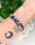 'WE ARE STARDUST' STRAWBERRY QUARTZ STARS 6mm - HANDMADE CRYSTAL BRACELET