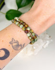 RAINFOREST RHYOLITE 6mm - HANDMADE CRYSTAL BRACELET