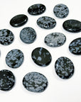 SNOWFLAKE OBSIDIAN THUMBSTONE
