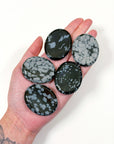 SNOWFLAKE OBSIDIAN THUMBSTONE