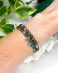 AFRICAN BLOODSTONE 6mm - HANDMADE CRYSTAL BRACELET - 10 Dec Inventory, 6mm, African bloodstone, Aries, aries stack, august 2025 restock, bracelet, bracelet inventory check, crystal bracelet, earth, emotional support, Friday the 13th, handmade bracelet, jewelry, libra, libra stack, market bracelet, mixed colors, pisces, pisces stack, protection gift bundle, scorpio stack, Wearable - The Mineral Maven
