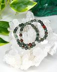 AFRICAN BLOODSTONE 6mm - HANDMADE CRYSTAL BRACELET - 10 Dec Inventory, 6mm, African bloodstone, Aries, aries stack, august 2025 restock, bracelet, bracelet inventory check, crystal bracelet, earth, emotional support, Friday the 13th, handmade bracelet, jewelry, libra, libra stack, market bracelet, mixed colors, pisces, pisces stack, protection gift bundle, scorpio stack, Wearable - The Mineral Maven