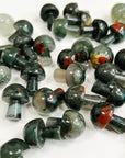 AFRICAN BLOODSTONE MINI MUSHROOM - 33 bday, 444 sale, african bloodstone, Black Friday sale, bloodstone, emotional support, end of year sale, holiday sale, mushroom, new year sale, pocket crystal, pocket crystals, protection gift bundle, winter solstice - The Mineral Maven
