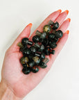 AFRICAN BLOODSTONE MINI MUSHROOM - 33 bday, 444 sale, african bloodstone, Black Friday sale, bloodstone, emotional support, end of year sale, holiday sale, mushroom, new year sale, pocket crystal, pocket crystals, protection gift bundle, winter solstice - The Mineral Maven