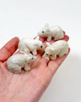 ALABASTER MOUSE (SMALL) - alabaster, crystal critter, mice, mouse, new critter drop, polished, polished stone - The Mineral Maven
