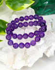 AMETHYST 10mm - HANDMADE CRYSTAL BRACELET - 10mm, air, amethyst, aquarius, aquarius stack, aries, aries stack, bracelet, crystal bracelet, emotional support, grief gift bundle, handmade bracelet, jewelry, libra, libra stack, market bracelet, mercury retrograde, mercury retrograde stack, pisces, pisces stack, protection gift bundle, purple, recently added, restocked, sagittarius, sagittarius stack, scorpio, Scorpio Season, scorpio stack, storm, virgo, virgo stack, water, Wearable - The Mineral Maven