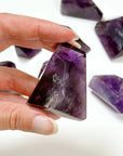 AMETHYST GEO SHAPE - amethyst, brazilian amethyst, crystals for beginners, freeform, geo, geo shape, geometric shape, spring things, winter solstice - The Mineral Maven