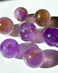 AMETRINE SPHERE - amethyst, ametrine, Black Friday sale, citrine, crystals for beginners, emotional support, february, focus gift bundle, grief gift bundle, mini sphere, polished, polished stone, sphere, spring things, winter solstice - The Mineral Maven