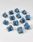 ANGELITE MINI FROG - angelite, crystal critter, crystal frog, frog, mini frog - The Mineral Maven