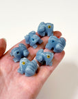 ANGELITE MINI FROG - angelite, crystal critter, crystal frog, frog, mini frog - The Mineral Maven