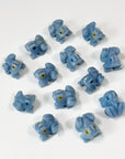 ANGELITE MINI FROG - angelite, crystal critter, crystal frog, frog, mini frog - The Mineral Maven