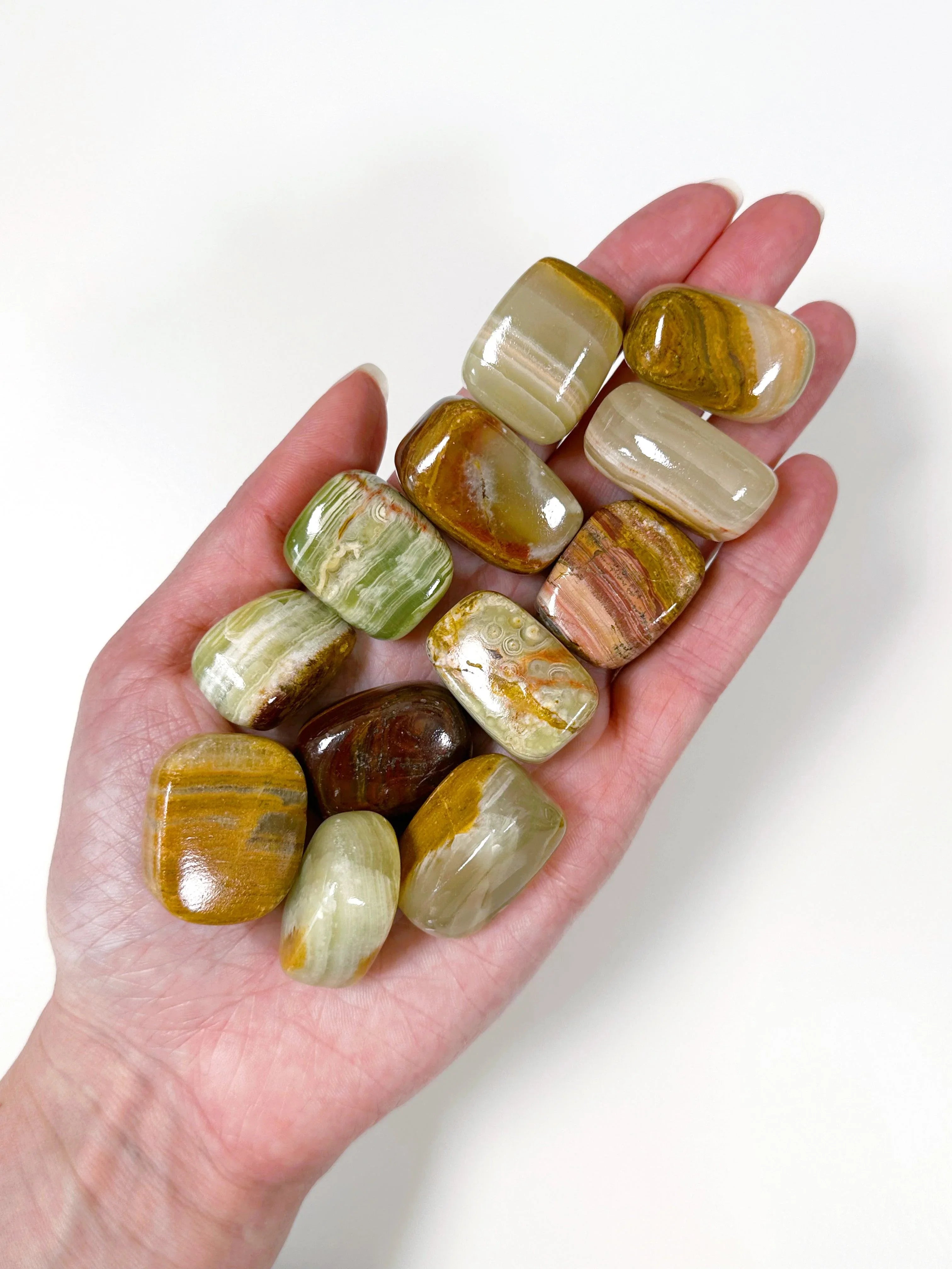 BANDED GREEN ONYX CHONK - The Mineral Maven