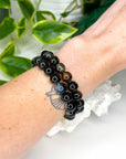 BLACK AGATE 10mm - HANDMADE CRYSTAL BRACELET - 10 Dec Inventory, 10mm, 2025 vibes, black, black agate, bracelet, bracelet inventory check, crystal bracelet, earth, emotional support, handmade bracelet, jewelry, June 2025 inventory check, market bracelet, protection gift bundle, Scorpio Season, Wearable - The Mineral Maven