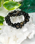 BLACK AGATE 10mm - HANDMADE CRYSTAL BRACELET - 10 Dec Inventory, 10mm, 2025 vibes, black, black agate, bracelet, bracelet inventory check, crystal bracelet, earth, emotional support, handmade bracelet, jewelry, June 2025 inventory check, market bracelet, protection gift bundle, Scorpio Season, Wearable - The Mineral Maven