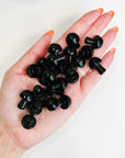 BLACK OBSIDIAN MINI MUSHROOM - 2025 vibes, Black Friday sale, black obsidian, crystal mushroom, emotional support, mercury rx, mini mushroom, mushroom, obsidian, pocket crystal, pocket crystals, pocket stone, protection gift bundle - The Mineral Maven