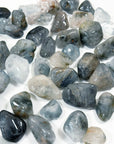 BLUE TARA QUARTZ TUMBLE - Black Friday sale, blue tara, blue tara quartz, nightshade quartz, pocket crystal, pocket crystals, pocket stone, quartz, tumble, tumbled, tumbled stone, tumbles - The Mineral Maven