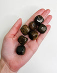 BRONZITE TUMBLE - Black Friday sale, bronze, bulk, pocket crystal, pocket crystals, pocket stone, protection gift bundle, tumble, tumbled stone, tumbles - The Mineral Maven