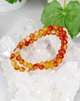 CARNELIAN 6mm - HANDMADE CRYSTAL BRACELET - 6mm, aries, bracelet, cancer, career, carnelian, crystal bracelet, crystals for beginners, fertility, fire, handmade bracelet, jewelry, June 2025 inventory check, leo, market bracelet, red, spring collection, taurus, virgo, Wearable - The Mineral Maven