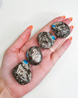 CAVANSITE - Black Friday sale, calm gift bundle, cavansite, focus gift bundle, pocket crystal, pocket crystals, pocket stone, polished, polished stone - The Mineral Maven