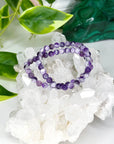 CHEVRON AMETHYST 6mm - HANDMADE CRYSTAL BRACELET - 6mm, air, amethyst, aquarius, aquarius stack, aries, aries stack, bracelet, crystal bracelet, emotional support, Friday the 13th, grief gift bundle, handmade bracelet, jewelry, libra, libra stack, market bracelet, mercury retrograde, mercury retrograde stack, pisces, pisces stack, protection gift bundle, purple, recently added, restocked, sagittarius, sagittarius stack, scorpio, scorpio stack, storm, virgo, virgo stack, water, Wearable - The Mineral Maven