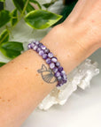 CHEVRON AMETHYST 6mm - HANDMADE CRYSTAL BRACELET - 6mm, air, amethyst, aquarius, aquarius stack, aries, aries stack, bracelet, crystal bracelet, emotional support, Friday the 13th, grief gift bundle, handmade bracelet, jewelry, libra, libra stack, market bracelet, mercury retrograde, mercury retrograde stack, pisces, pisces stack, protection gift bundle, purple, recently added, restocked, sagittarius, sagittarius stack, scorpio, scorpio stack, storm, virgo, virgo stack, water, Wearable - The Mineral Maven
