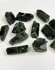 CHROME DIOPSIDE - Black Friday sale, chrome diopside, diopside, pocket crystal, pocket crystals, pocket stone, raw crystal, raw stone - The Mineral Maven