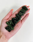 CHROME DIOPSIDE - Black Friday sale, chrome diopside, diopside, pocket crystal, pocket crystals, pocket stone, raw crystal, raw stone - The Mineral Maven