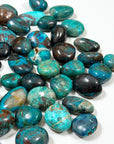 CHRYSOCOLLA SHATTUCKITE TUMBLE - Black Friday sale, chrysocolla, pocket crystal, pocket stone, shattuckite, spring things, tumble, tumbled stone, tumbles - The Mineral Maven