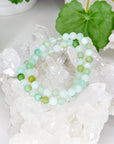 CHRYSOPRASE 6mm - HANDMADE CRYSTAL BRACELET - 6mm, bracelet, cancer, chrysoprase, crystal bracelet, earth, gemini, green, handmade bracelet, jewelry, June 2025 inventory check, mercury retrograde, spring collection, water, Wearable - The Mineral Maven