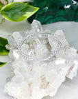 CLEAR QUARTZ 4mm - HANDMADE CRYSTAL BRACELET - 10 Dec Inventory, 6mm, air, bracelet, bracelet inventory check, cancer, clear quartz, clear/white, crystal bracelet, crystals for beginners, faceted, handmade bracelet, jewelry, June 2025 inventory check, leo, libra, market bracelet, mercury retrograde, quartz, sagittarius, storm, virgo, Wearable, winter collection, winter solstice, winter solstice collection - The Mineral Maven