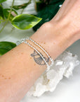 CLEAR QUARTZ 4mm - HANDMADE CRYSTAL BRACELET - 10 Dec Inventory, 6mm, air, bracelet, bracelet inventory check, cancer, clear quartz, clear/white, crystal bracelet, crystals for beginners, faceted, handmade bracelet, jewelry, June 2025 inventory check, leo, libra, market bracelet, mercury retrograde, quartz, sagittarius, storm, virgo, Wearable, winter collection, winter solstice, winter solstice collection - The Mineral Maven